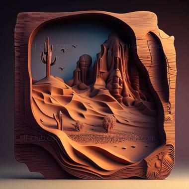 3D model desert (STL)